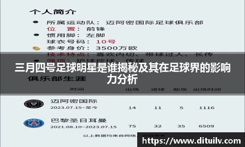 三月四号足球明星是谁揭秘及其在足球界的影响力分析